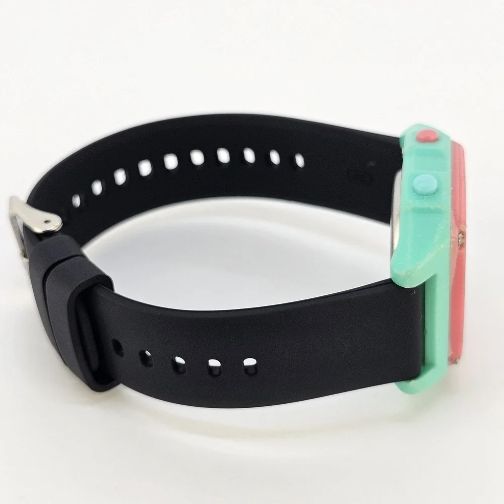 Freestyle Shark Women's Digital Watch 38MM Pink Aqua NEW Black Bands NEW Battery